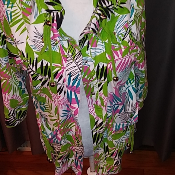 Cotton Button Up Jacket - Picture 6 of 7